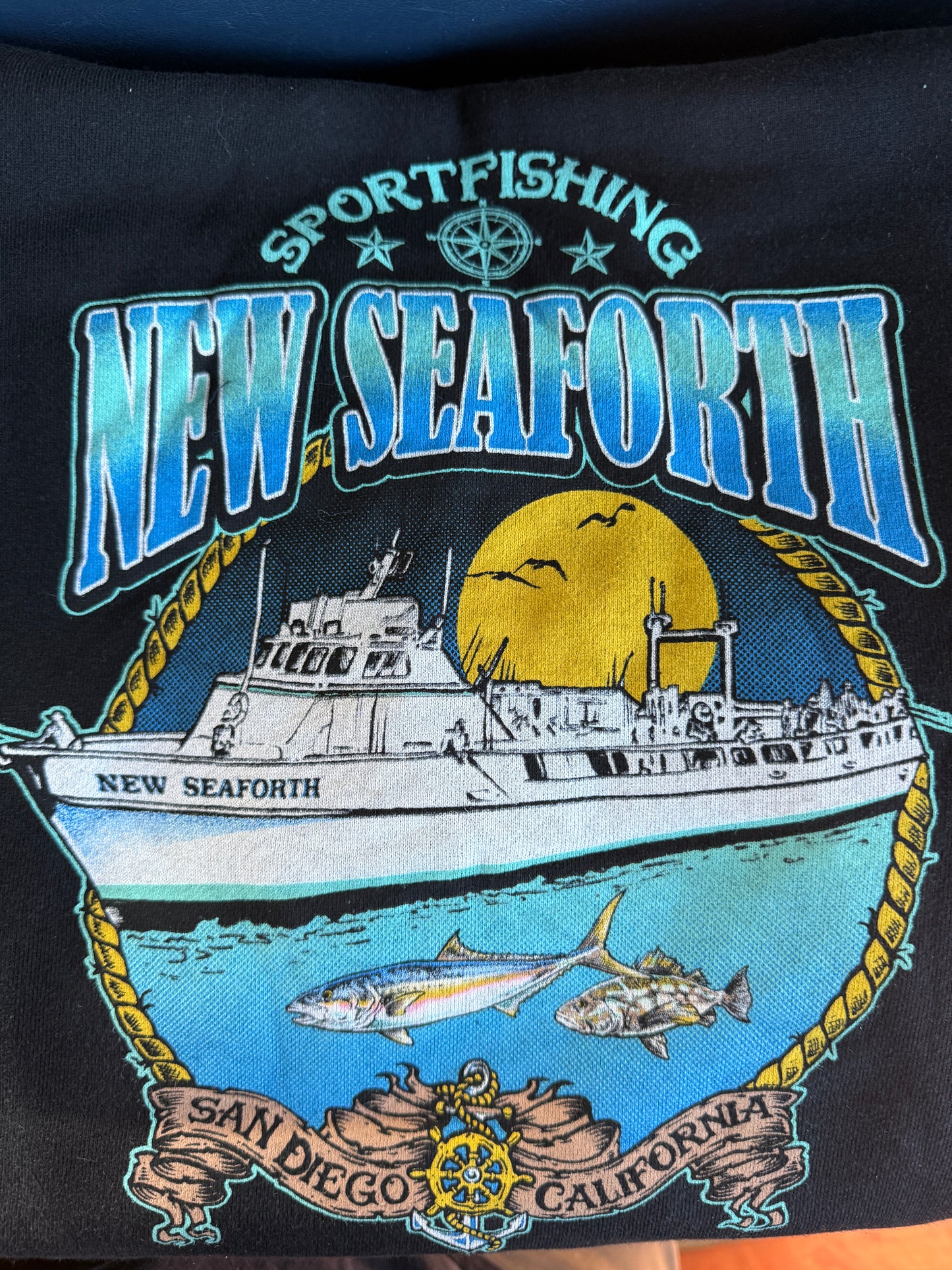New Seaforth Sportfishing Sweatshirt — Seaforth Landing, San Diego